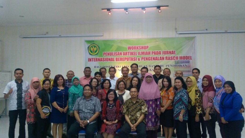 Workshop Penulisan Artikel Ilmiah Pada Jurnal Internasional Bereputasi & Pengenalan RASCH Model